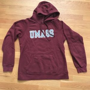 UMass Amherst Unisex Maroon Youth L Hoodie